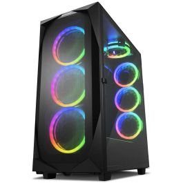 Sharkoon REV300 Torre Gaming E-ATX de Alto Rendimiento con 7 Ventiladores PWM, Panel Frontal Rejilla y Cristal Templado Negro Precio: 165.98999978. SKU: B1K6JBVHRV