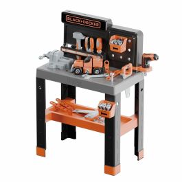 Smoby SMO3032163607403 - Banco de trabajo Bricolo Pro Black and Decker para niños, a partir de 3 años