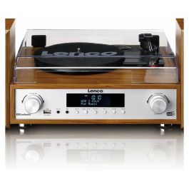 Lenco MC-160WD Tocadiscos de Madera con Bluetooth, Radio DAB+/FM y Reproductor MP3