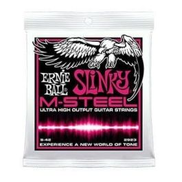 ERNIEBALL Cuerdas Eléctrica Slinky M-Steel 9-42 para Guitarra