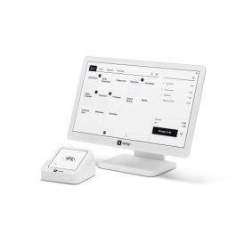 SumUp TPV POS Lite+ Solo Bundle ES - Lector de tarjetas móvil, Pantalla táctil Full HD 13", Compatible con iOS y Android, Sin suscripción - Blanco, Ref: 800607401