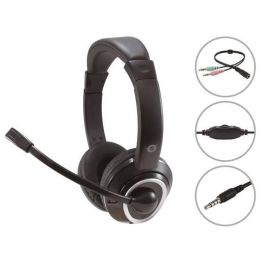 Conceptronic Auriculares con Micrófono Flexible, Jack 3.5 mm, Control de Volumen, Incluye Adaptador 1 a 2, Negro Precio: 11.68999997. SKU: S8425905