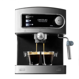 Cecotec Power Espresso 20 Cafetera Eléctrica Semiautomática Espresso, 20 Bares, 850W, 1.5L, Vaporizador, 2 Portafiltros, Bandeja Calientatazas Precio: 75.49999974. SKU: B19K4H9B4M
