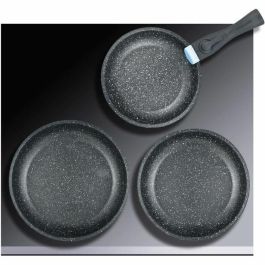 Arthur Martin AM2196 Juego de 3 sartenes 20-24-26 cm Acero inoxidable Mango extraíble para Inducción y todo tipo de fuegos Arthur Martin AM2196 Juego de 3 sartenes 20-24-26 cm Acero inoxidable Mango extraíble para Inducción y todo tipo de fuegos