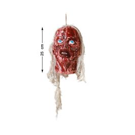 Cabeza Colgante De Monstruo Zombie 25 cm Con Sangre Y Cabello Gris Para Decoraciones De Terror Precio: 7.49999987. SKU: B1C2EHHDCZ