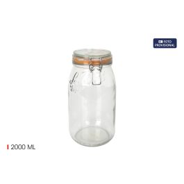Inde Tarro Hermético de Vidrio Super 2000 ml con Tapa, Ø 85 mm, 12 x 25 x 14 cm (6 Unidades) Precio: 33.4999995. SKU: B184M2JZA6