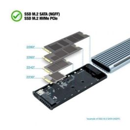TooQ Shinobi Caja externa para unidad de estado sólido (SSD) Gris M.2 TooQ Shinobi Caja externa para unidad de estado sólido (SSD) Gris M.2