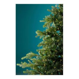 Lumineo Guirnalda LED Exterior IP44, 640 LEDs Fijos Luz Cálida, 32 Tiras de 1,9 m, Cable 5 m, Total 6,9 m, Temporizador 8h/16h, para Árbol