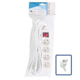 LOGON PROFESSIONAL 4-WAY POWER STRIP: WHITE - ON/OFF SWITCH - 5M CABLE Precio: 14.49999991. SKU: B1HLTPV7J6