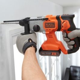 Black&Decker BCD900E2K Taladro Percutor Inalámbrico SDS Plus 18V con 2 Baterías 2.5Ah y Maletín