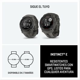 Garmin Instinct E 2,18 cm (0.86") MIP 40 mm Digital 166 x 166 Pixeles Negro GPS (satélite) Garmin Instinct E 2,18 cm (0.86") MIP 40 mm Digital 166 x 166 Pixeles Negro GPS (satélite)
