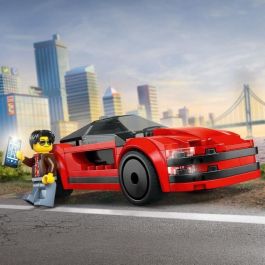 LEGO 60448 City Coche Deportivo Rojo, Juguete de Construcción para Niños de 5 Años