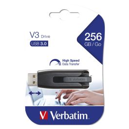 Verbatim V3 Store N Go Pendrive 256GB USB 3.2 Retráctil Negro Super Speed