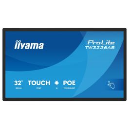 iiyama TW3226AS-B3P Pantalla Interactiva 80.1cm/31.5" (1920x1080) VA 8ms 60Hz HDMI USB LAN PoE VESA Altavoces Negro Táctil