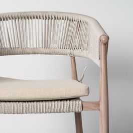 Silla Acero-Rattán Pe Exterior 57 X 58 X 77 cm