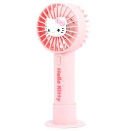 OTL TECHNOLOGIES Mini Ventilador de mano Hello Kitty 3D, recargable con 2 velocidades, motor silencioso y 800 mAh