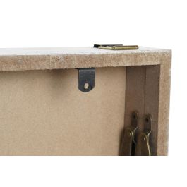 DKD Home Decor Tapa Contador Indio Diseño Elefante MDF Turquesa Multicolor 6 x 31.5 x 46.5 cm (2 Unidades)