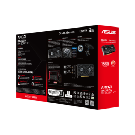 ASUS DUAL-RX9060XT-16G Radeon RX 9060 XT 16GB GDDR6 PCI Express 5.0 Dual Fan