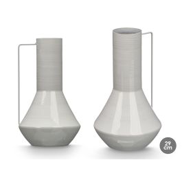 Giftdecor Jarrón Cónico 29 cm Gris - Metal Hierro (6 Unidades) Precio: 64.79000055. SKU: B194ESFVJG