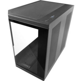 Mars Gaming MC-3TCORELCD Caja Gaming Semitorre con Pantalla IPS 7.2" Integrada, Triple Cristal Templado, Compatible ATX