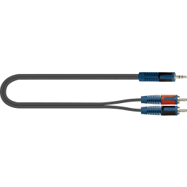 Quiklok Cable Audio Mini Jack Stereo a 2 RCA Macho 5 Metros PVC Negro Precio: 10.50000006. SKU: B14PPDX5R6