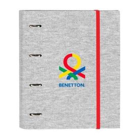 Carpeta de anillas Benetton Pop Gris (27 x 32 x 3.5 cm) Precio: 9.5000004. SKU: S4308047