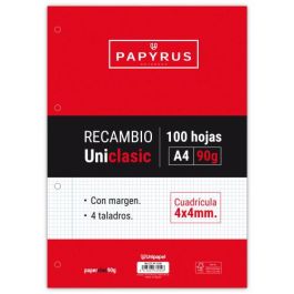 Papyrus 53391000 Recambio Hojas A4 Uniclasic 90 Gr. 4x4 Con Margen 100 Hojas Precio: 8.49999953. SKU: B17R4LC2FC