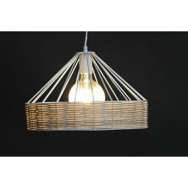DKD Home Decor Lámpara de Techo Estilo Urban Negra y Blanca de Metal y Ratán para Bombilla E27 50W (2 Unidades) 35x35x22 cm DKD Home Decor Lámpara de Techo Estilo Urban Negra y Blanca de Metal y Ratán para Bombilla E27 50W (2 Unidades) 35x35x22 cm