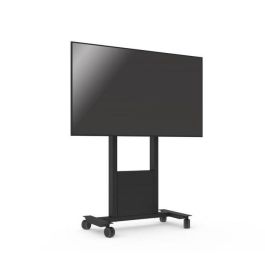 SMS Func Mobile Trolley para pantallas táctiles y displays pesados, carga máxima 120 kg, VESA 200x100 a 800x400, Negro