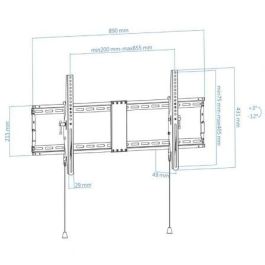 TooQ LP4391T-B Soporte de Pared Inclinable para TV 43-90" hasta 70kg, VESA 200x200-800x400, Inclinación +3°/-12°, 49mm Pared, Negro TooQ LP4391T-B Soporte de Pared Inclinable para TV 43-90" hasta 70kg, VESA 200x200-800x400, Inclinación +3°/-12°, 49mm Pared, Negro