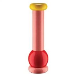 Alessi MP0210 Molinillo de Sal/Pimienta de Madera Rojo/Rosa/Amarillo, Diseñado por Ettore Sottsass Precio: 82.49999978. SKU: B1GG63MYVF
