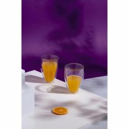 Bodum 0699965256753 Juego de 6 Vasos Térmicos Titlis Doble Pared Transparente 0,35 l