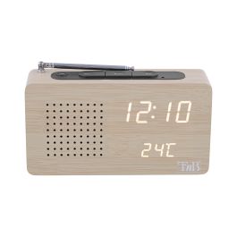 TNB JOY - Radio despertador LED FM - efecto madera Precio: 33.59000051. SKU: B1HGFT9RZW