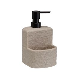 Dispensador de Jabón Versa Viti Beige Resina Cerámica 10,2 X 17,5 X 11,5 CM