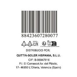 Quttin Cuchillo Bistec Sierra Packwood 10.5 cm - Ancho 4.4 cm, Alto 1.1 cm, Largo 23.7 cm (36 Unidades)