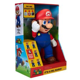 Nintendo Super Mario Figura Interactiva "It's A Me Mario" 36cm Articulada con 19 Frases y Música en Inglés