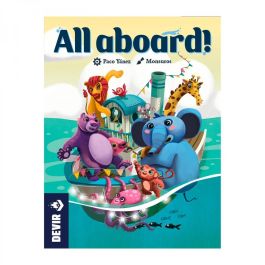 Devir All Aboard! Juego de Cartas para 2-5 Jugadores, +7 Años, 20 Minutos, Castellano, Inglés, Portugués, Italiano, Catalán