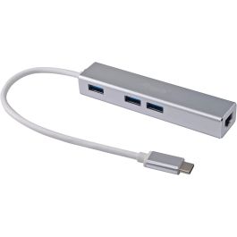 EQUIP Adaptador USB-C a RJ45 Gigabit (10/100/1000 Mbps) y 3 Puertos USB 3.0, Cable 0.15m Precio: 39.95000009. SKU: S7809495