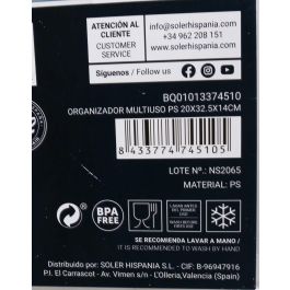 Quttin Organizador Multiuso 20 cm x 32.5 cm x 14 cm (12 Unidades)