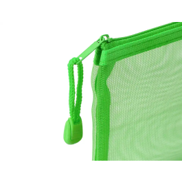 Liderpapel Bolsa Zipper Bag Poliester Transpirable Multiusos DIN A4 Verde Pastel