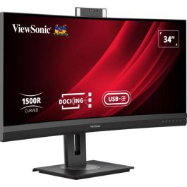 Viewsonic VG3457CV Monitor Curvo de 34" UWQHD (3440x1440) VA 100Hz 5ms con USB-C, HDMI, DisplayPort y LAN