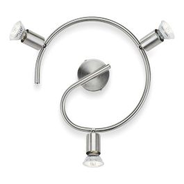 Philips Plafón Limbali 3 Elementos GU10 Cromo Mate Ø32x13 cm (Bombilla no Incluida)