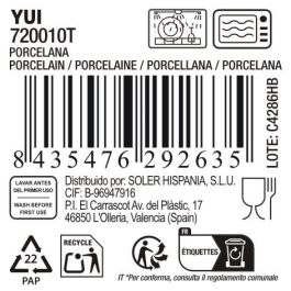 La Mediterranea Bol Aperitivo Japonés Ø15.2 x 7.6 cm Reactivo "Yui" (18 Unidades)