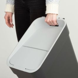 Cubo de basura Curver Gris Plástico 30 L (6 Unidades) Cubo de basura Curver Gris Plástico 30 L (6 Unidades)