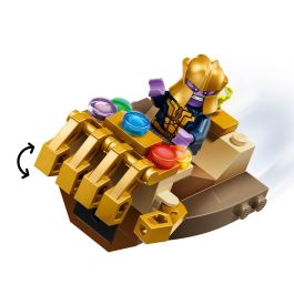 Lego 76319 Marvel Capitán América vs. Thanos - Set de Construcción con Quinjet y Guantelete del Infinito, 2 Minifiguras