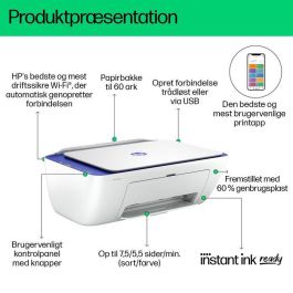 HP 2821e Impresora Multifunción All-in-One Inalámbrica. Imprime, escanea y copia. Compacta y fácil de usar para hogar