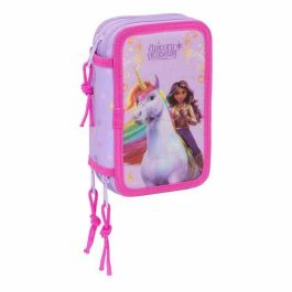 Safta Plumier Estuche Triple Escolar Infantil Unicorn Academy 37 Piezas, 12,5x19,5x5,5 cm, Edad +3 años Precio: 24.50000014. SKU: B15KQDV4MK