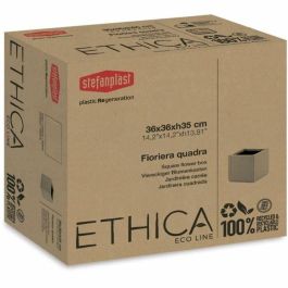 Stefanplast STE8003507687035 Jardinera Cuadrada ETHICA Taupe 38 L