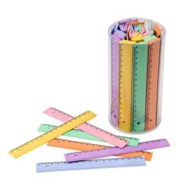 Faibo Regla de plástico de 16 cm, bote de 100 unidades, colores surtidos Precio: 21.49999995. SKU: B199LBLAKQ