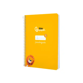 Liderpapel Cuaderno Espiral A5 Tapa Dura 80 Hojas 90gr Cuadro Pautado 4mm Color Amarillo
